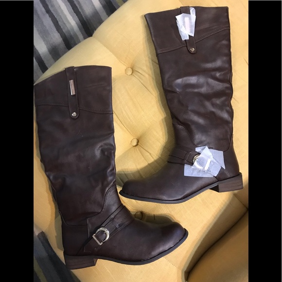 Bucco Tall Brown Boots - Picture 1 of 6